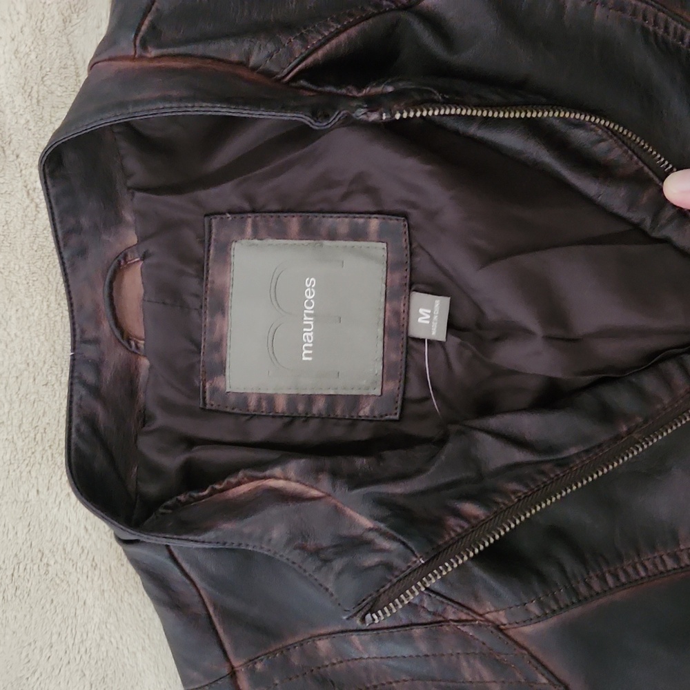 Maurices Faux Leather Jacket: - Picture 2 of 4